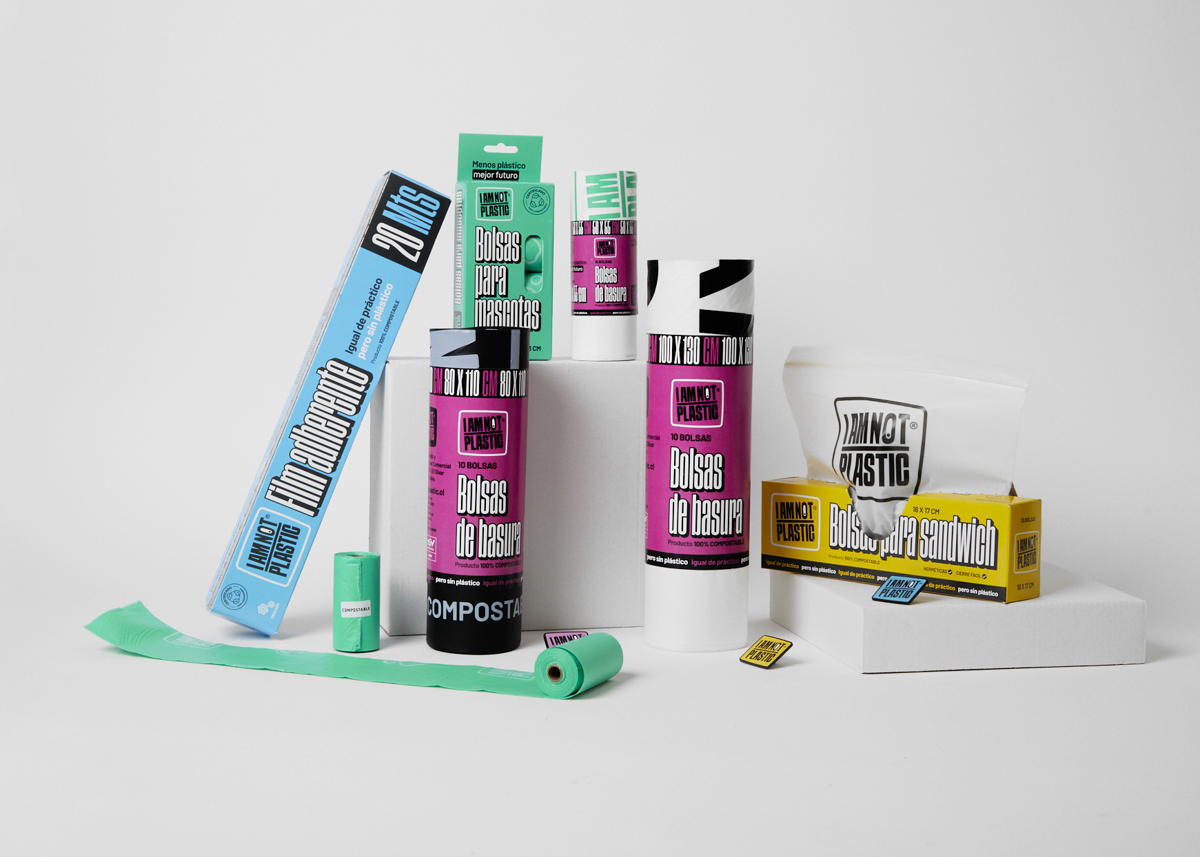 I am not plastic Logo