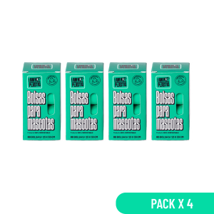 Pack 4 Unidades Bolsa Para Mascotas Compostable