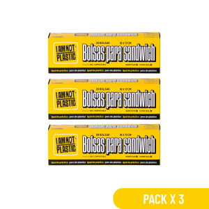 Pack 3 Bolsas Herméticas Medianas Compostable
