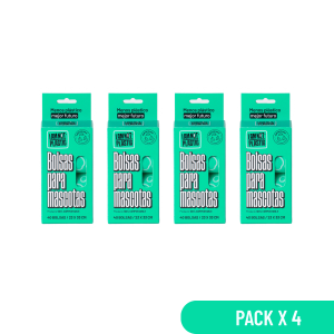 Pack 4 Unidades Bolsas para Mascotas Compostable